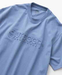 【OUTDOOR PRODUCTS/アウトドアプロダクツ】エンボスロゴ　同色プリント　ルーズシルエット　ビッグシルエット　Tシャツ