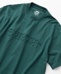 OUTDOOR PRODUCTS | 【OUTDOOR PRODUCTS/アウトドアプロダクツ】エンボスロゴ　同色プリント　ルーズシルエット　ビッグシルエット　Tシャツ(Tシャツ/カットソー)