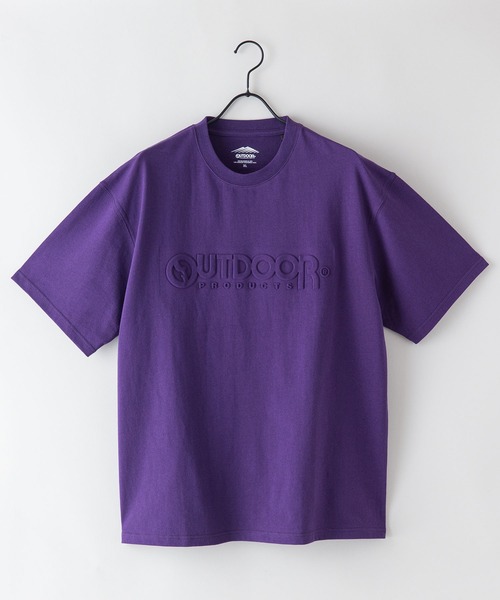 OUTDOOR PRODUCTS（アウトドアプロダクツ）の「【OUTDOOR PRODUCTS/アウトドアプロダクツ】エンボスロゴ　同色プリント　ルーズシルエット　ビッグシルエット　Tシャツ（Tシャツ/カットソー・メンズ・ホワイト/ブラック/ワイン/ダークグリーン/カーキ/ブルー系その他/パープル/ベージュ・MEDIUM/LARGE/X-LARGE）」の15枚目の写真