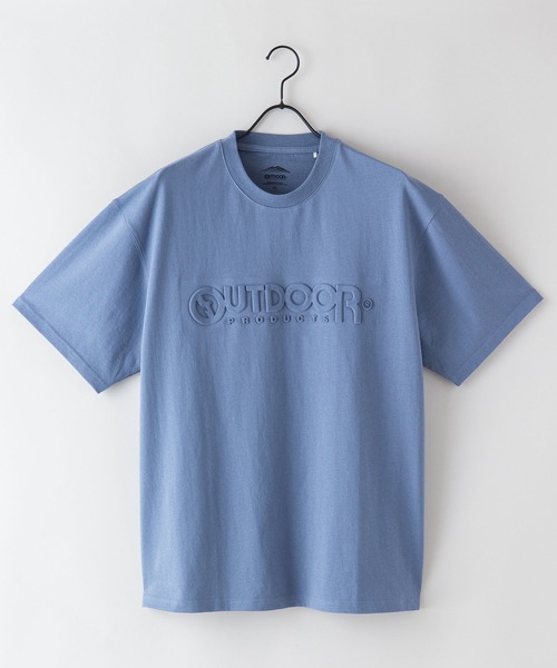 OUTDOOR PRODUCTS（アウトドアプロダクツ）の「【OUTDOOR PRODUCTS/アウトドアプロダクツ】エンボスロゴ　同色プリント　ルーズシルエット　ビッグシルエット　Tシャツ（Tシャツ/カットソー・メンズ・ホワイト/ブラック/ワイン/ダークグリーン/カーキ/ブルー系その他/パープル/ベージュ・MEDIUM/LARGE/X-LARGE）」の14枚目の写真