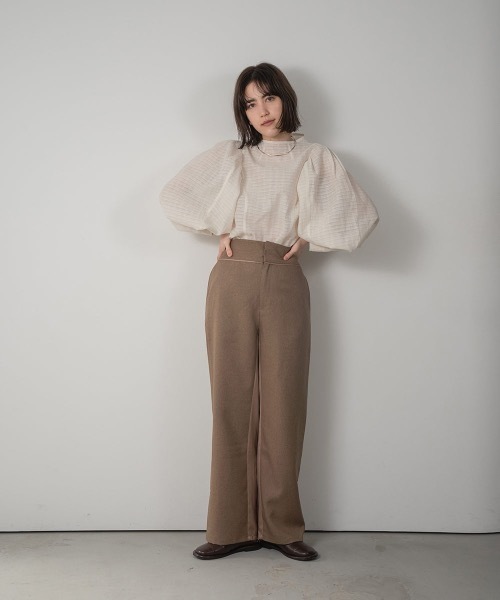 lawgy（ラウジー）の「satin docking pants（その他パンツ・レディース・サンドベージュ/ブラウン・S/M）」の12枚目の写真