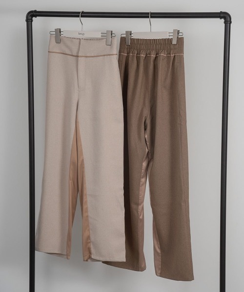 lawgy（ラウジー）の「satin docking pants（その他パンツ・レディース・サンドベージュ/ブラウン・S/M）」の6枚目の写真