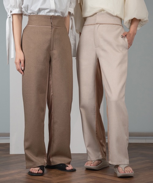 satin docking pants（その他パンツ）｜lawgy（ラウジー）の