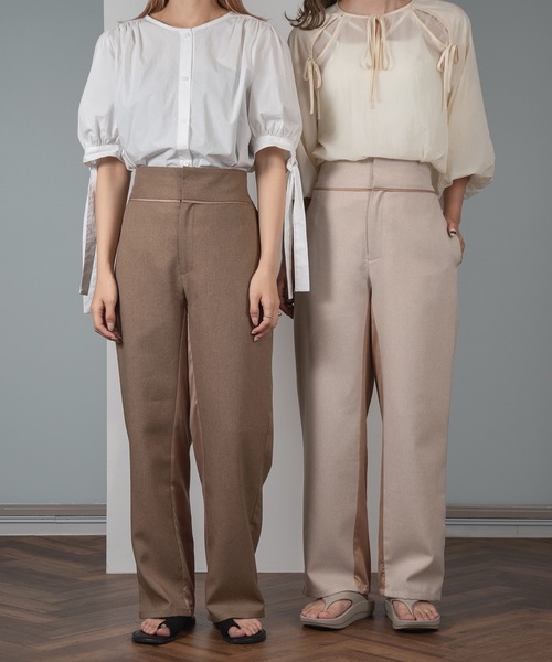 satin docking pants（その他パンツ）｜lawgy（ラウジー）の