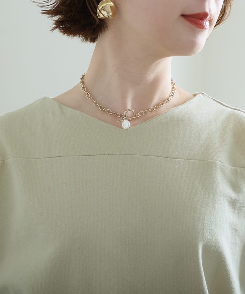 ElegChic(エレグシック)の「裏毛リラックスプルオーバー(Tシャツ/カットソー・レディース・ライトベージュ/ブラック/杢グレー・M/XL/4L)」の16枚目の写真