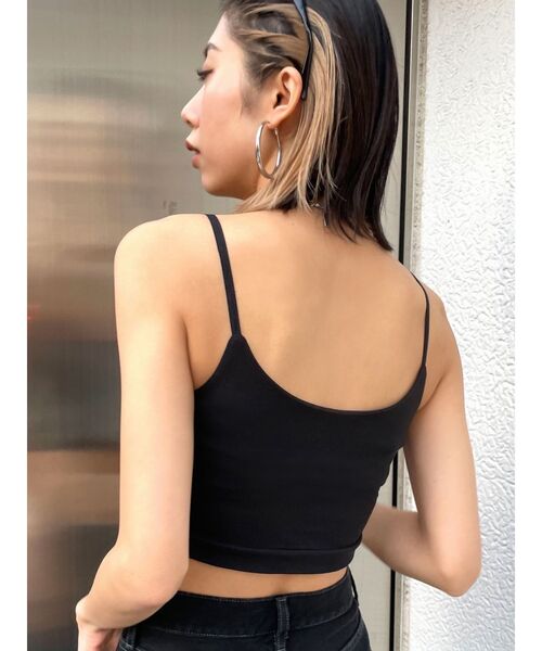 EMODA（エモダ）の「クロップドフィットキャミソール（キャミソール・レディース・ホワイト/ブラック・FREE）」の8枚目の写真