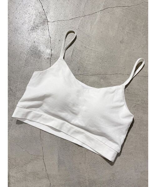 EMODA（エモダ）の「クロップドフィットキャミソール（キャミソール・レディース・ホワイト/ブラック・FREE）」の11枚目の写真