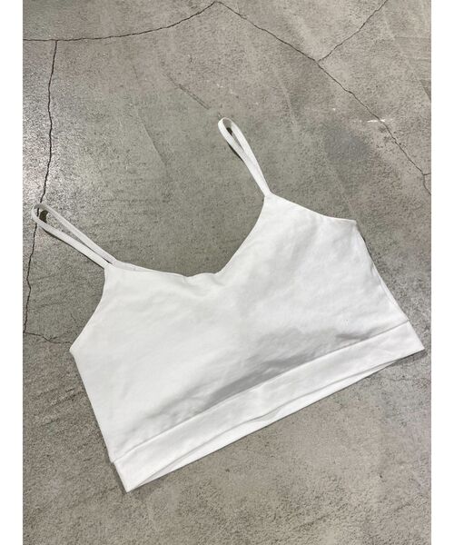 EMODA（エモダ）の「クロップドフィットキャミソール（キャミソール・レディース・ホワイト/ブラック・FREE）」の12枚目の写真