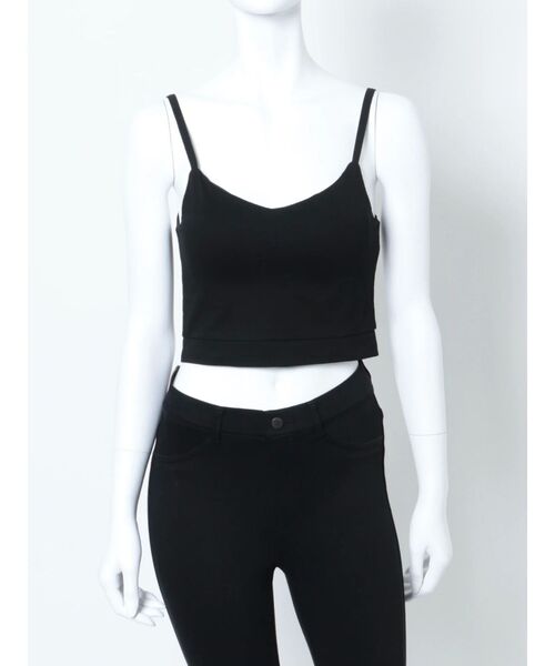 EMODA（エモダ）の「クロップドフィットキャミソール（キャミソール・レディース・ホワイト/ブラック・FREE）」の14枚目の写真