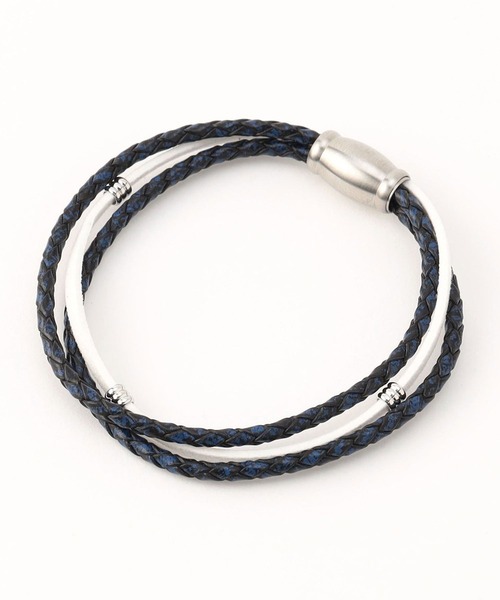 HIDEAWAYS NICOLE（ハイダウェイニコル）の「ブレスレット（ブレスレット・メンズ・ネイビー/トリコロール/ブラック・FREE）」の2枚目の写真