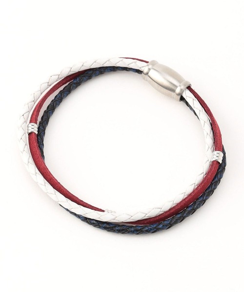 HIDEAWAYS NICOLE（ハイダウェイニコル）の「ブレスレット（ブレスレット・メンズ・ネイビー/トリコロール/ブラック・FREE）」の3枚目の写真