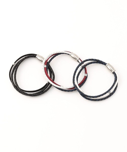 HIDEAWAYS NICOLE（ハイダウェイニコル）の「ブレスレット（ブレスレット・メンズ・ネイビー/トリコロール/ブラック・FREE）」の6枚目の写真