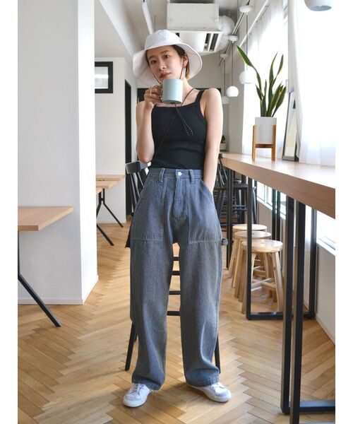 Ungrid（アングリッド）の「パット付きアメスリタンクトップ（タンクトップ・レディース・ブラック/オフホワイト/ブルー/オレンジ・FREE）」の14枚目の写真