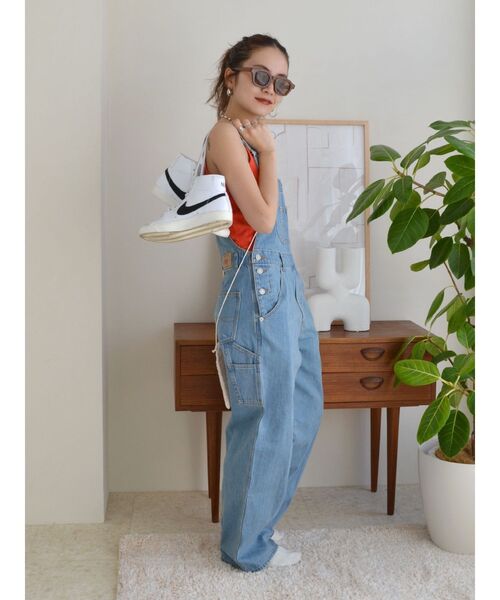 Ungrid（アングリッド）の「パット付きアメスリタンクトップ（タンクトップ・レディース・ブラック/オフホワイト/ブルー/オレンジ・FREE）」の6枚目の写真