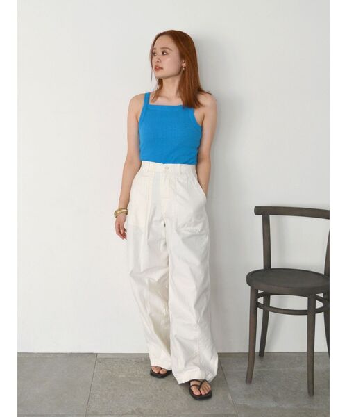 Ungrid（アングリッド）の「パット付きアメスリタンクトップ（タンクトップ・レディース・ブラック/オフホワイト/ブルー/オレンジ・FREE）」の21枚目の写真