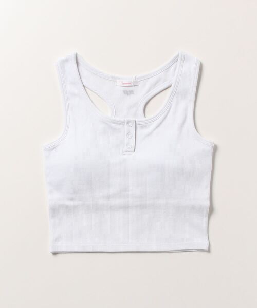 atmos pink(アトモスピンク)の「atmos pink ベーシックリブタンク(タンクトップ・レディース・ブラック/ホワイト/グレー・M/S)」の7枚目の写真