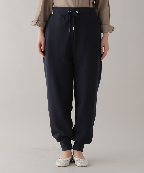 studio CLIP(スタディオクリップ)の「《Natural by CLIP》裏毛パンツ(スウェットパンツ・レディース・オフホワイト/ネイビー・FREE)」の12枚目の写真