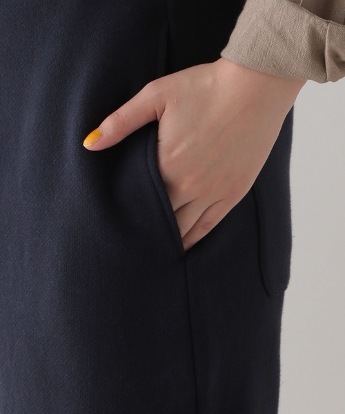 studio CLIP(スタディオクリップ)の「《Natural by CLIP》裏毛パンツ(スウェットパンツ・レディース・オフホワイト/ネイビー・FREE)」の10枚目の写真