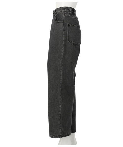 ANLIBERTY ANAP（アンリバティアナップ）の「センターホックデニムワイドパンツ（デニムパンツ・レディース・ブラック/ブルー・M/S）」の15枚目の写真