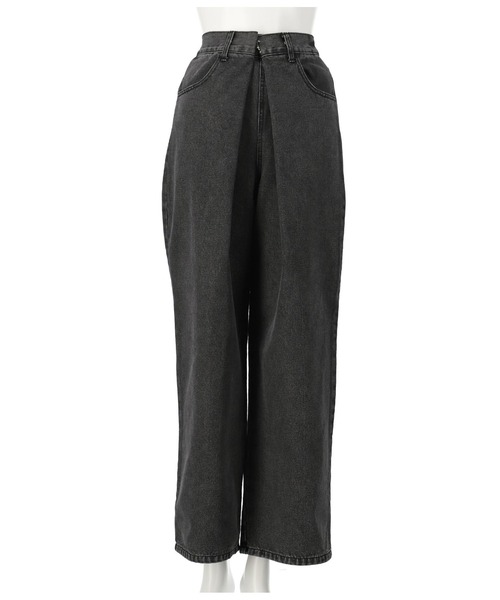 ANLIBERTY ANAP（アンリバティアナップ）の「センターホックデニムワイドパンツ（デニムパンツ・レディース・ブラック/ブルー・M/S）」の13枚目の写真