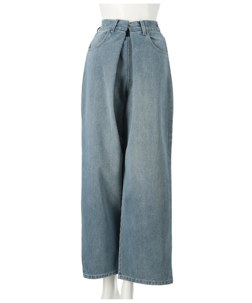 ANLIBERTY ANAP（アンリバティアナップ）の「センターホックデニムワイドパンツ（デニムパンツ・レディース・ブラック/ブルー・M/S）」の14枚目の写真