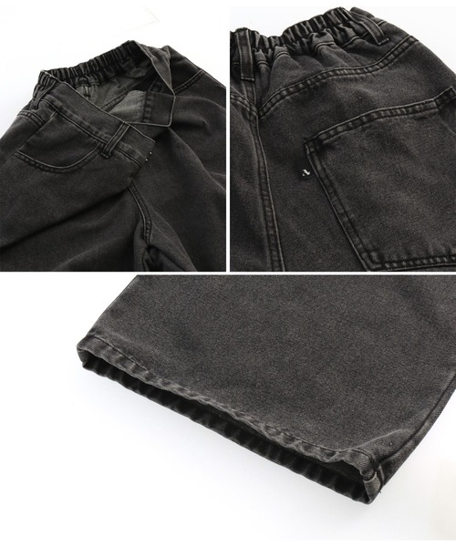 ANLIBERTY ANAP（アンリバティアナップ）の「センターホックデニムワイドパンツ（デニムパンツ・レディース・ブラック/ブルー・M/S）」の16枚目の写真