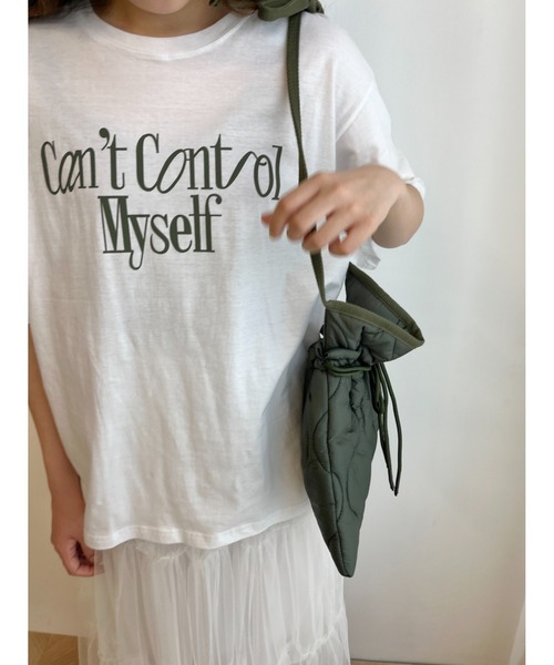 WC(ダブル シー)の「メッセージロゴビッグTシャツ(Tシャツ/カットソー・レディース・ライトベージュ/ブラック系その他/ホワイト・FREE)」の7枚目の写真