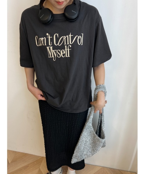 WC(ダブル シー)の「メッセージロゴビッグTシャツ(Tシャツ/カットソー・レディース・ライトベージュ/ブラック系その他/ホワイト・FREE)」の13枚目の写真