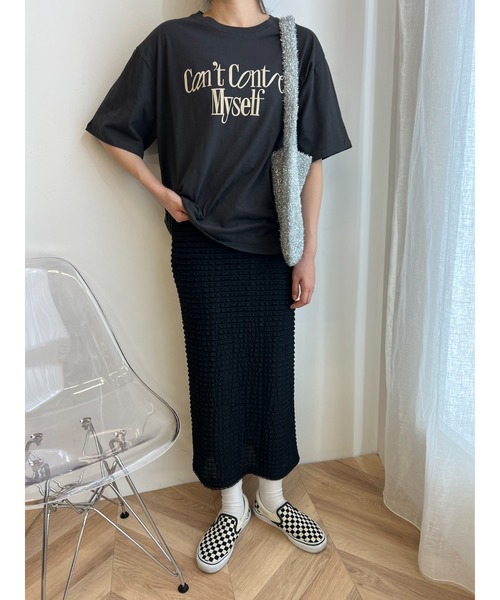 WC(ダブル シー)の「メッセージロゴビッグTシャツ(Tシャツ/カットソー・レディース・ライトベージュ/ブラック系その他/ホワイト・FREE)」の16枚目の写真