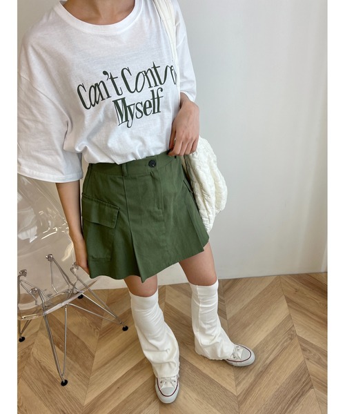 WC(ダブル シー)の「メッセージロゴビッグTシャツ(Tシャツ/カットソー・レディース・ライトベージュ/ブラック系その他/ホワイト・FREE)」の10枚目の写真