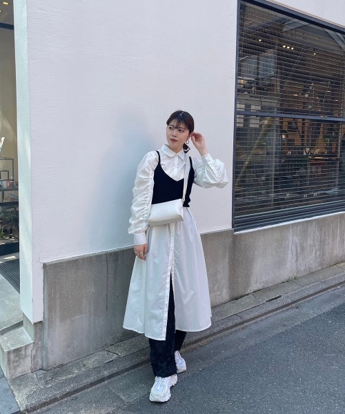 lawgy(ラウジー)の「simple knit bustier(その他トップス・レディース・ブラック/アイボリー・FREE)」の16枚目の写真