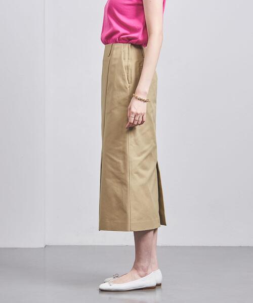 UNITED ARROWS(ユナイテッドアローズ)の「ダブルベント タック タイトスカート(スカート・レディース・ライラック/ベージュ/ネイビー・34/36/38)」の5枚目の写真