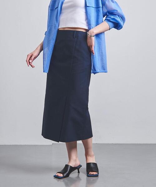 UNITED ARROWS(ユナイテッドアローズ)の「ダブルベント タック タイトスカート(スカート・レディース・ライラック/ベージュ/ネイビー・34/36/38)」の10枚目の写真