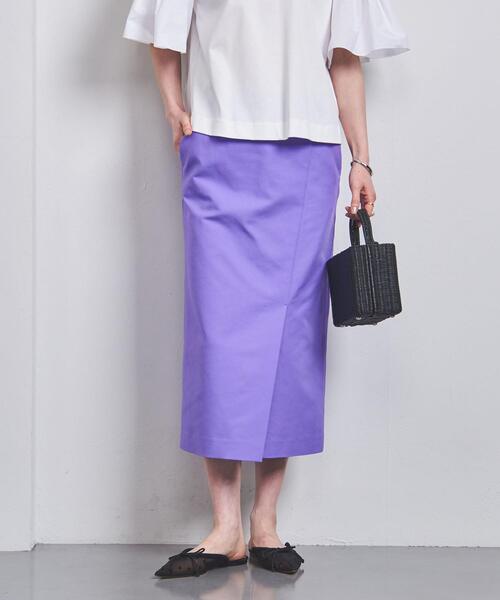 UNITED ARROWS(ユナイテッドアローズ)の「ダブルベント タック タイトスカート(スカート・レディース・ライラック/ベージュ/ネイビー・34/36/38)」の12枚目の写真