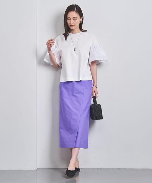 UNITED ARROWS(ユナイテッドアローズ)の「ダブルベント タック タイトスカート(スカート・レディース・ライラック/ベージュ/ネイビー・34/36/38)」の13枚目の写真