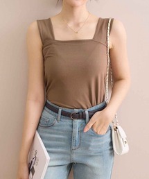 スカーラブラウン タンクトップ Lサイズ NEW ARRIVALS - SUKALA（スカーラ）