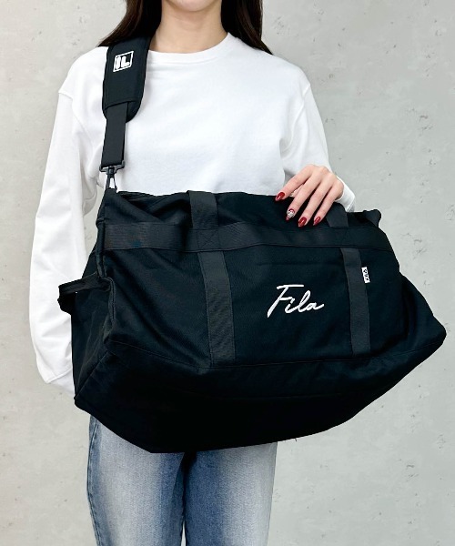 FILA(フィラ)の「FILA /フィラ 大容量3wayボストンバック(ボストンバッグ・メンズ・ブラック・FREE)」の6枚目の写真