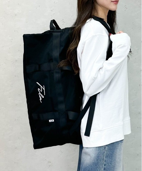 FILA(フィラ)の「FILA /フィラ 大容量3wayボストンバック(ボストンバッグ・メンズ・ブラック・FREE)」の8枚目の写真