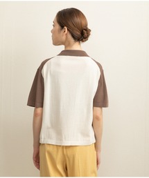 【Liyoca】強撚コットン14G天竺バイカラーシャツ -手洗い可-