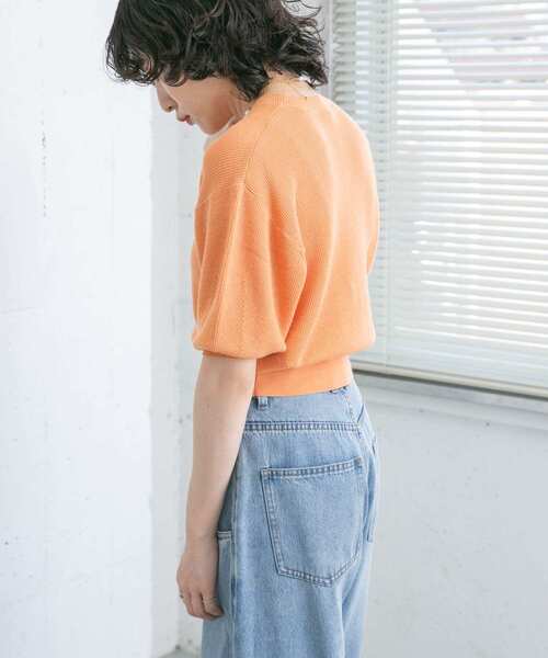 KBF(ケイビーエフ)の「illi コンパクトリブニット(ニット/セーター・レディース・ブラック/グリーン/オレンジ/ベージュ・ONE)」の22枚目の写真