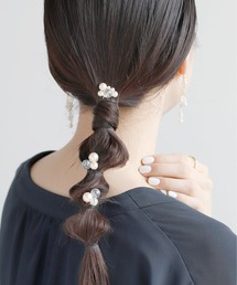 ANEMONE | パール×ガラスコーム[3本セット](その他ヘアアクセサリー)
