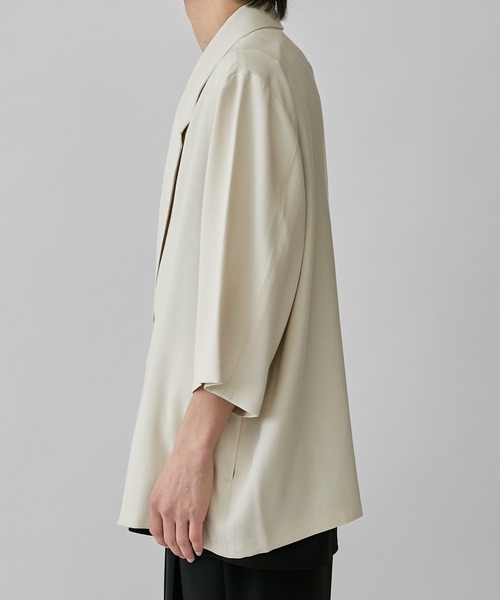 Lui's(ルイス)の「5分袖ダブルジャケット(テーラードジャケット・メンズ・チャコールグレー/ブラック/ホワイト系その他・M/S)」の10枚目の写真