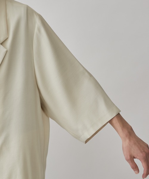 Lui's(ルイス)の「5分袖ダブルジャケット(テーラードジャケット・メンズ・チャコールグレー/ブラック/ホワイト系その他・M/S)」の13枚目の写真