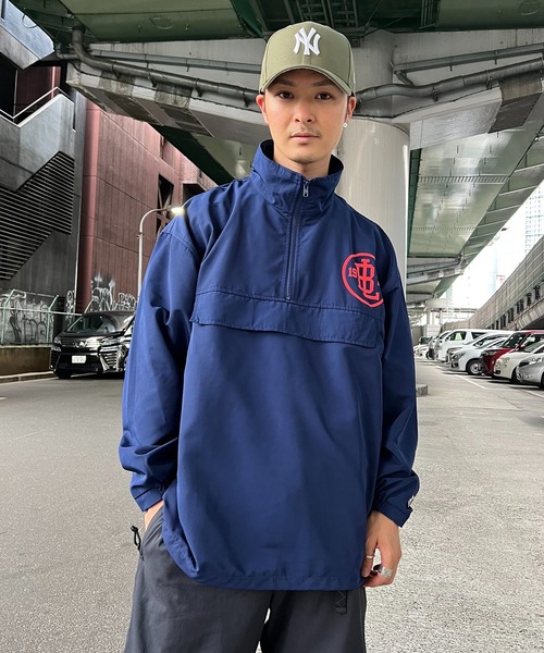 撥水ハーフジップジャケット