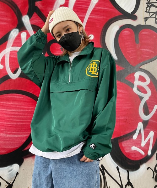 撥水ハーフジップジャケット