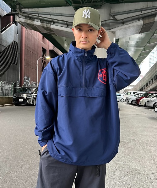 撥水ハーフジップジャケット