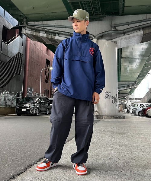 撥水ハーフジップジャケット