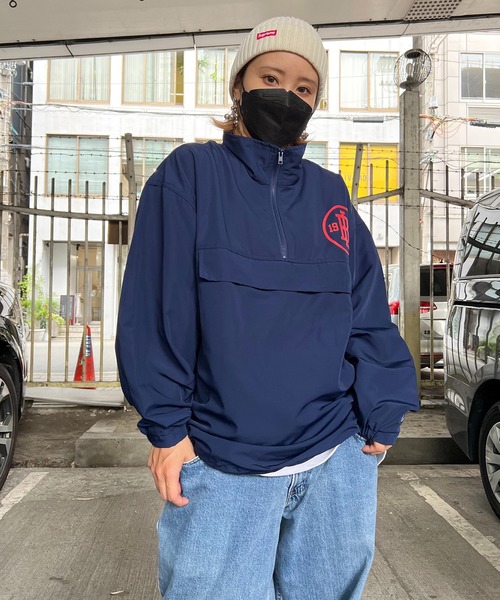 撥水ハーフジップジャケット
