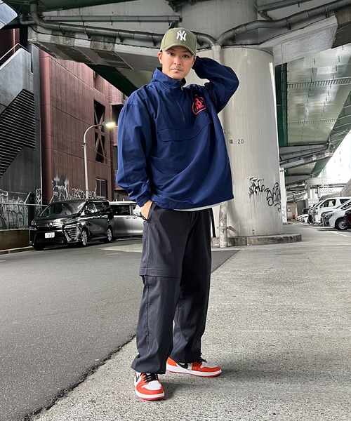 撥水ハーフジップジャケット