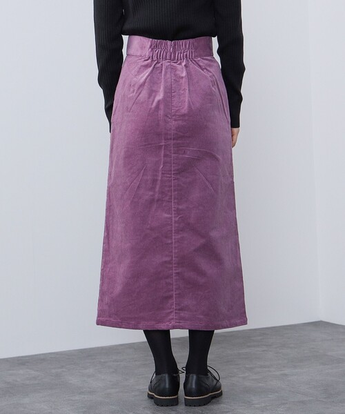 BEAMS HEART（ビームスハート）の「BEAMS HEART / 細コーデュロイ タイトロングスカート（スカート・レディース・パープル系その他5/ホワイト系その他5/ブラック・SMALL/MEDIUM）」の18枚目の写真